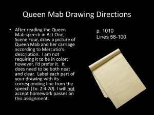 Queen Mab Drawing Assignment: Romeo and Juliet