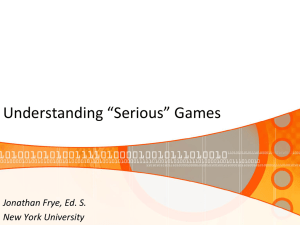 SeriousGames - New York University