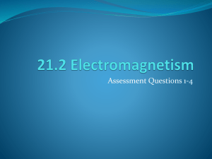 Electromagnetism: Assessment Questions 1-4