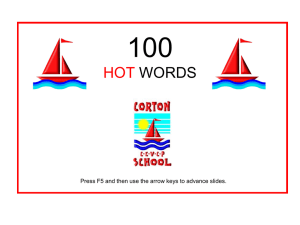100 High-Frequency Words for Early Readers