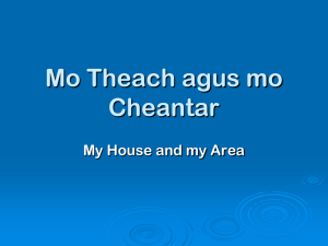 Irish Vocabulary: My House and My Area