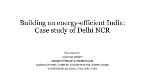 Energy-Efficient India: Delhi NCR Case Study Presentation