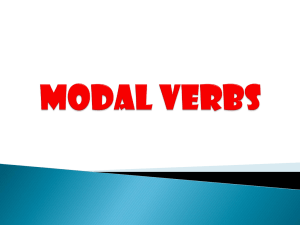 Modal Verbs in English: Usage and Examples