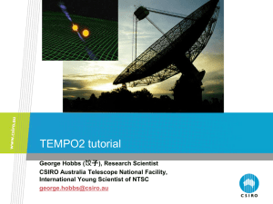 TEMPO2 Tutorial: Pulsar Timing Software