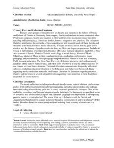 Music - University Libraries