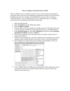 Compute Scale Scores in SPSS: A Step-by-Step Tutorial