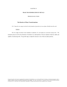 Phase Transformations in Metals: Problem Solutions