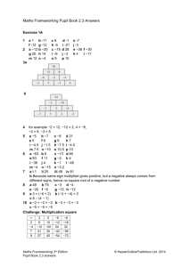 Maths Frameworking 2.3 Answer Key