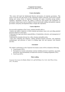 Corporate Governance