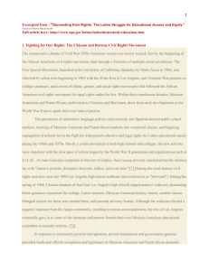 Excerpted from : “Demanding their Rights: The Latino Struggle for