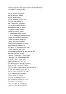 "Hate, He Said" Poem Transcript: Australia Day & Indigenous Issues