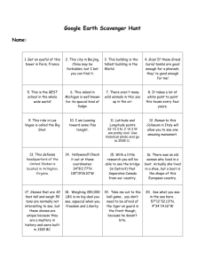 Earth Scavenger Hunt