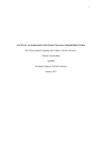 Roald Dahl's Female Characters: A BA Thesis