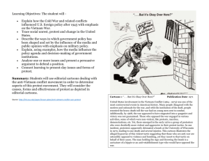 Vietnam War Protest: Editorial Cartoons Lesson Plan