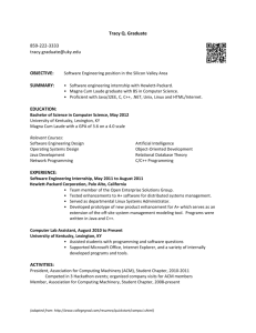 Tracy Q. Graduate - Software Engineer Resume