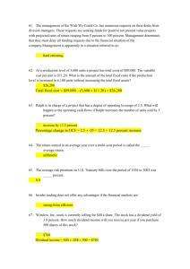 Finance & Accounting Exam Questions
