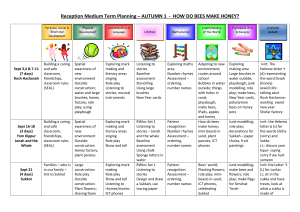 Reception Medium Term Plan: How Bees Make Honey