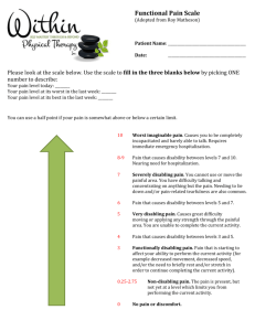 Functional Pain Scale: Assess Your Pain Level