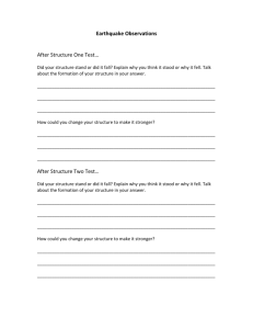 Earthquake Observations