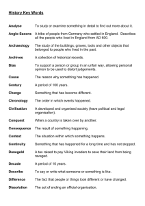 History Key Words: Definitions & Terms