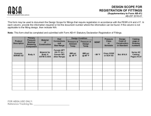 Design Scope for Fitting Registration Form AB-257