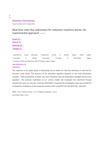Real time rotor flux estimation for induction machine drives