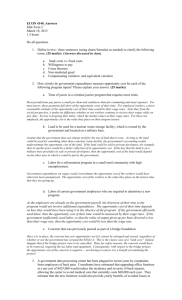 Economics Exam: Cost-Benefit Analysis & Opportunity Cost