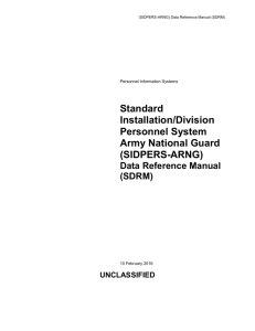 SIDPERS-ARNG Data Reference Manual