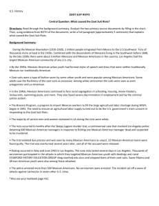 Zoot Suit Riots: Causes & Analysis Worksheet