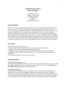 World Cinema: Film and Empire Course Syllabus