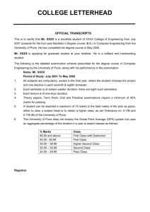 Official Transcript: Computer Engineering, University of Pune