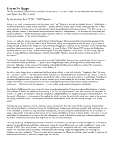 Pursuit of Happiness: Meaning & History in US Declaration