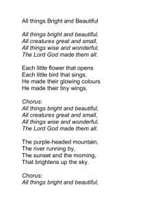 All Things Bright and Beautiful Lyrics