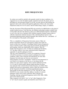 RIFE FREQUENCIES - Energetic Science Ministries