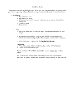 Oral Book Review Assignment: Instructions & Rubric