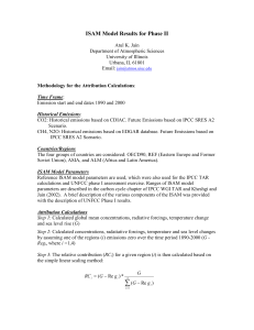 ISAM Model Results for Phase II