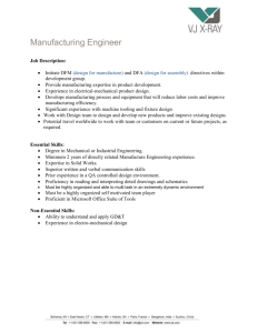 Manufacturing Engineer