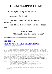 Pleasantville Screenplay by Gary Ross