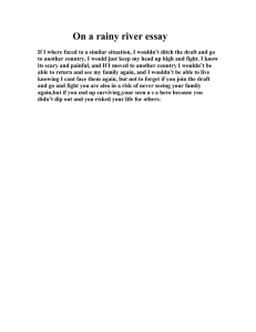 On a rainy river essay
