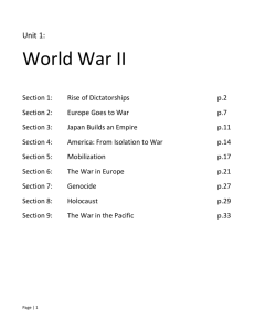 World War II: Rise of Dictatorships - Textbook Excerpt