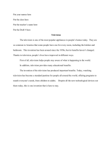Television Essay