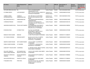Proposed Date of transf