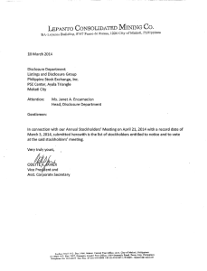 4~d - Lepanto Consolidated Mining Company