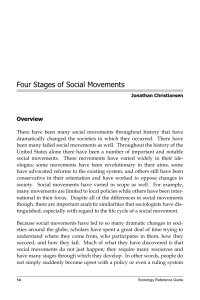 Four Stages of Social Movements: A Sociology Guide