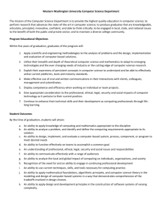 Western Washington University Computer Science Department The