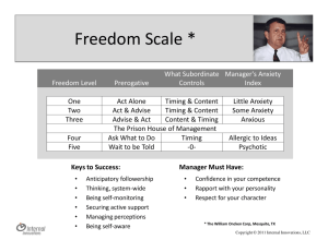 Freedom Scale: Delegation & Management Framework