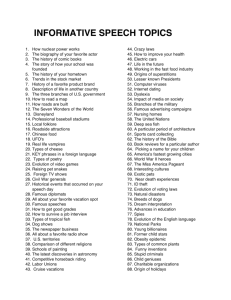 Informative Speech Topics: 164 Ideas for Presentations