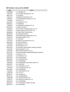 Inactive VAT List as at 31-10-2015