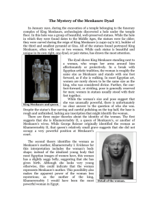 The Mystery of the Menkaure Dyad