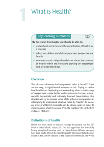 What is Health? Definitions & Key Concepts